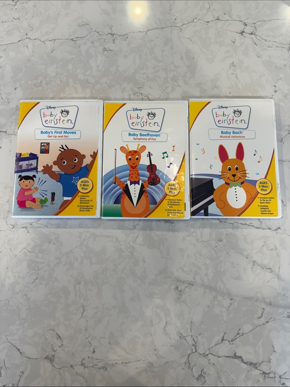 Disney Baby Einstein DVD Bundle - Yellow/White Covers
